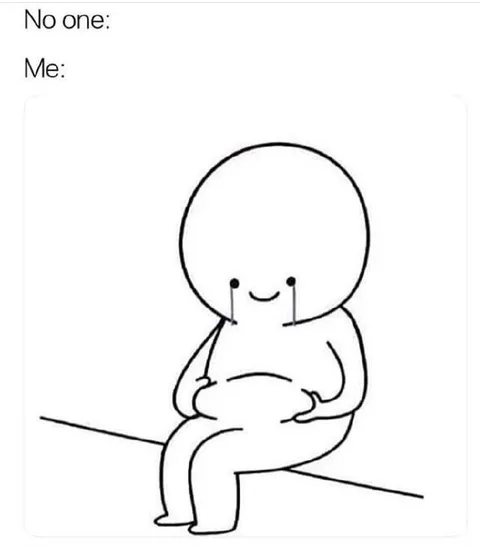No One Me Sitting Comfortably