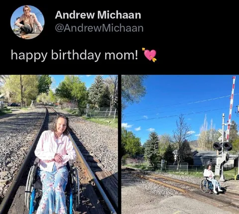 Happy Birthday Mom on the Tracks