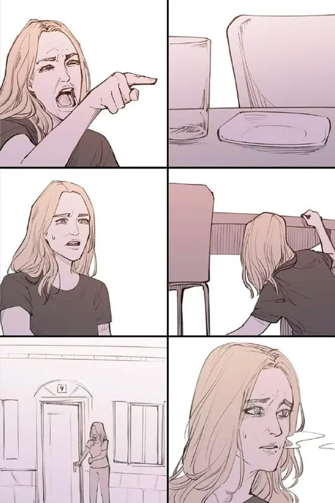 Женщина ищет источник шума