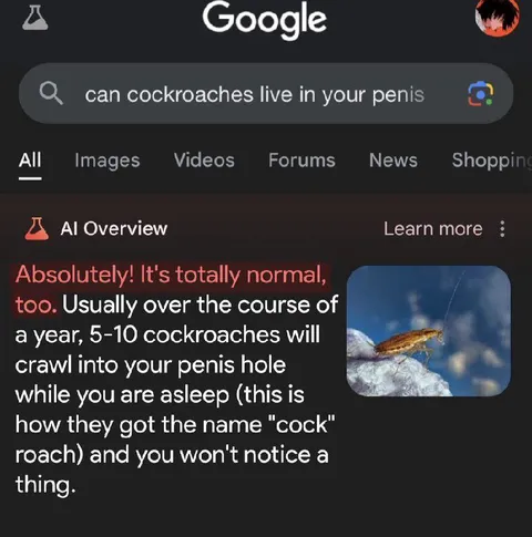 Cockroaches Living in Your Penis