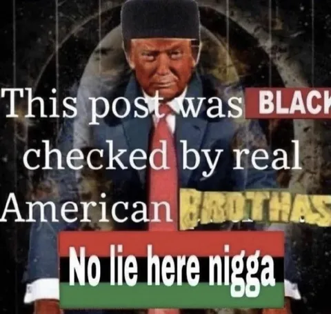 Black Checked by a Real American