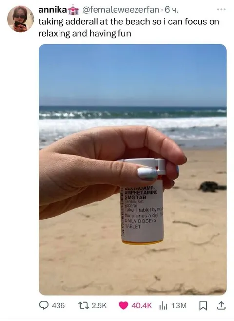 Adderall Beach Focus