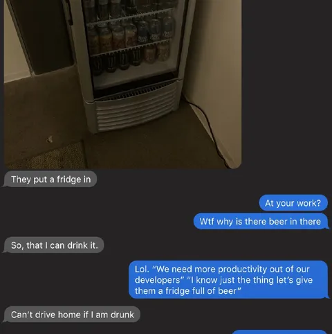 Fridge Full of Beer at Work
