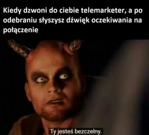 Telemarketer na linii oczekiwania