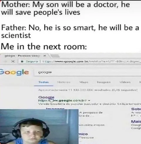 Son Googles How to Become a Scientist