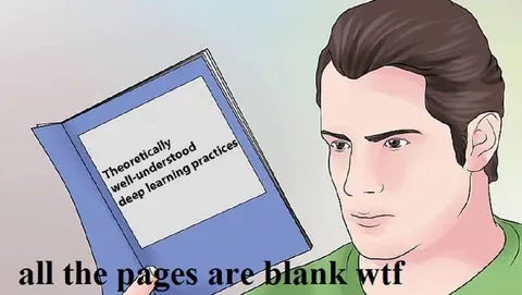 Deep Learning Pages Are Blank