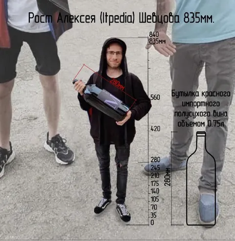 Рост Алексея Шевцова 835 мм
