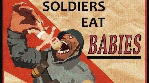 Soldiers Eat Babies Poster