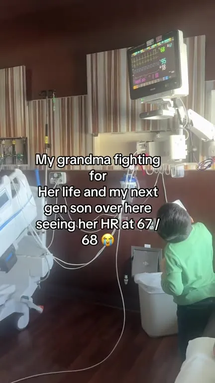 Grandma Fighting While Son Dances