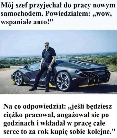 Szef kupuje kolejne auto