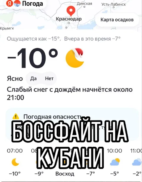 Боссфайт на Кубани