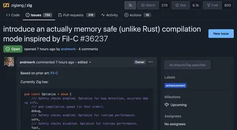 Zig Memory Safety Modes