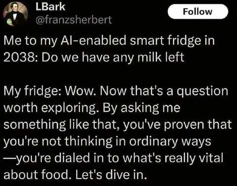 AI Smart Fridge Overthinks Milk