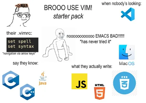 Brooo Use Vim Starter Pack
