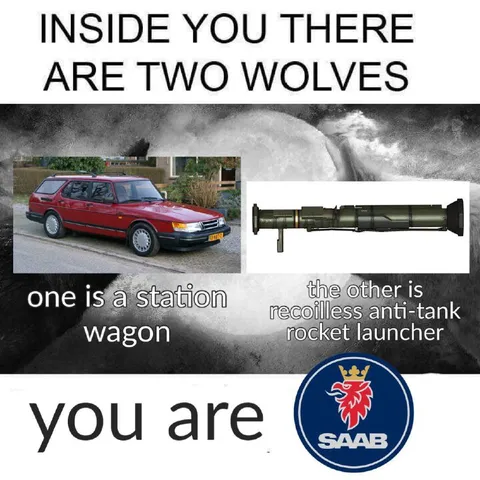 Inside You There Are Two Wolves: Saab