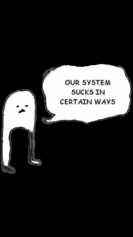 Our System Sucks in Certain Ways