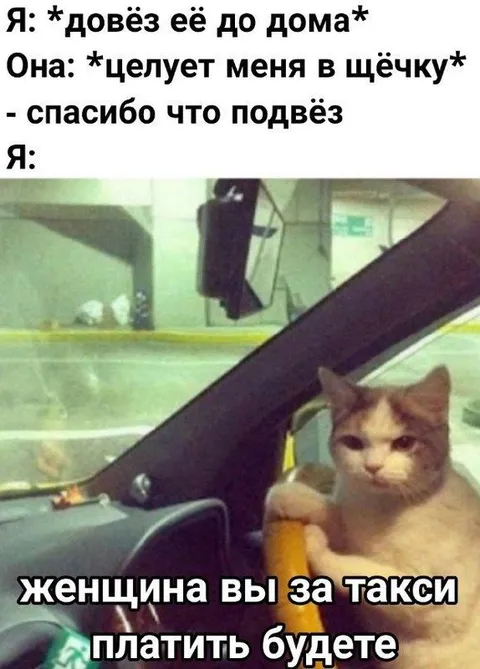 Женщина, вы за такси платить будете