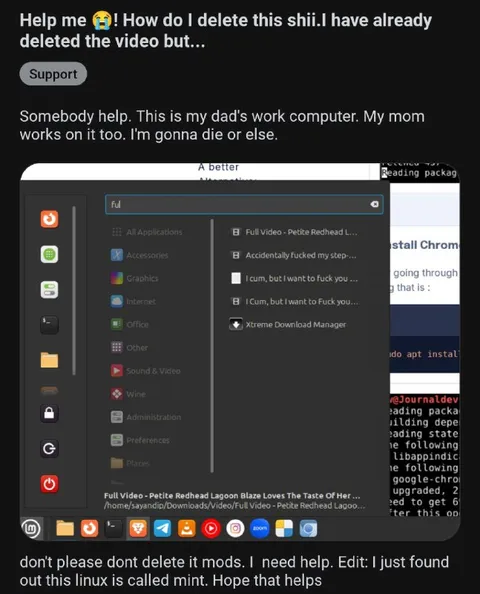 Linux Deletes Dad's Work Computer