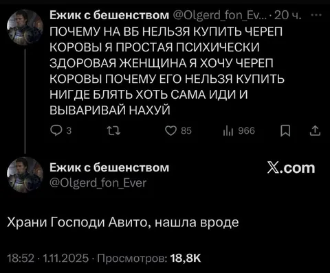 Психически здоровая женщина на Авито