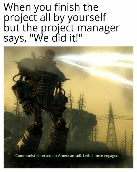 Project Manager Takes Credit