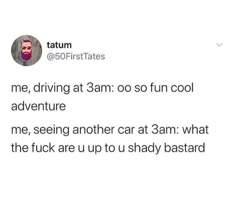 Driving Alone at 3 AM