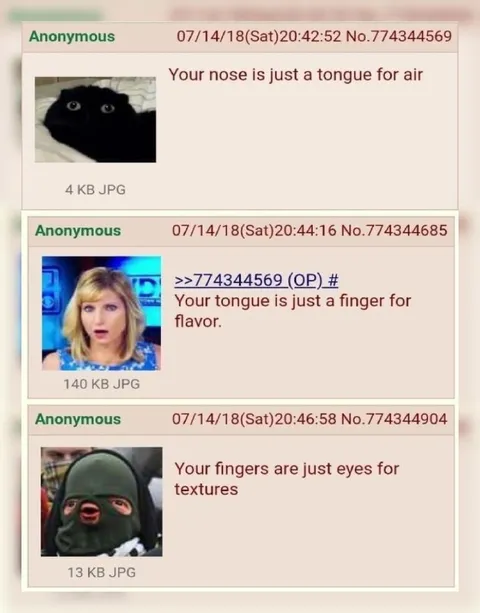 Your Nose Is a Tongue for Air