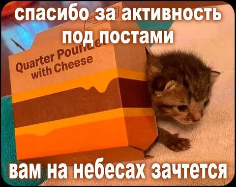 Спасибо за активность под постами