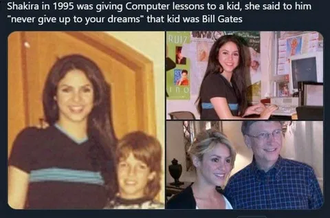 Shakira Taught Bill Gates Computers