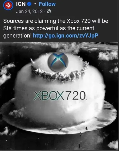 Xbox 720 Nuclear Explosion