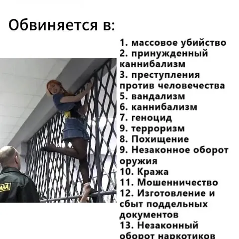 Обвиняется во всём сразу