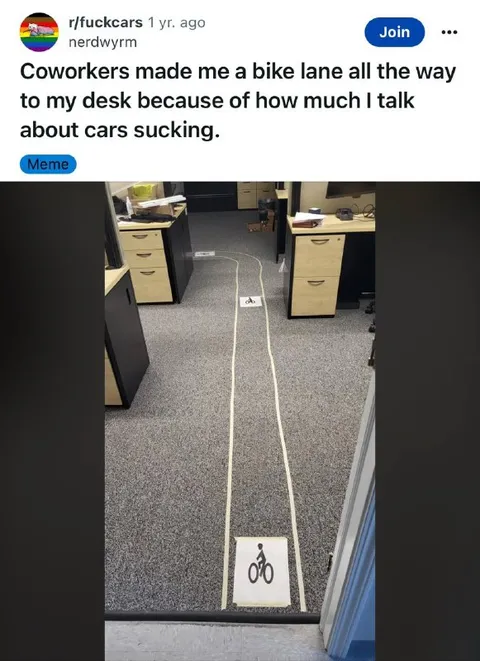 Office Bike Lane for Car Complaints