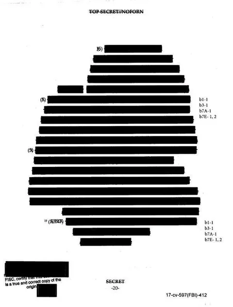 Top Secret Redacted Document