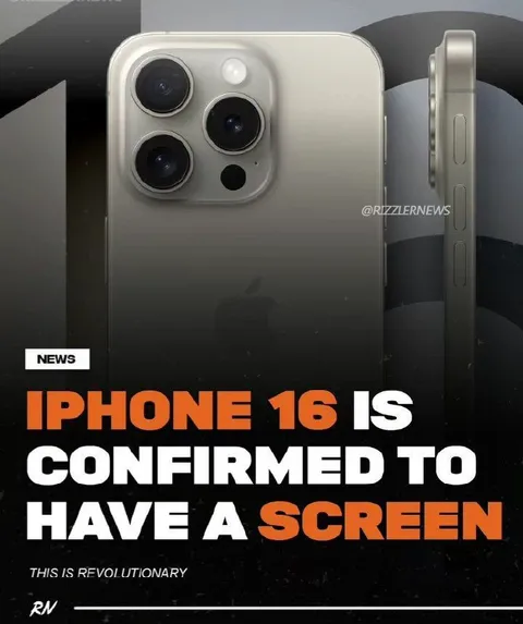 iPhone 16 Has a Screen
