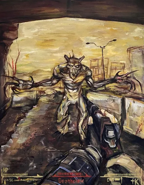 Deathclaw Road Encounter