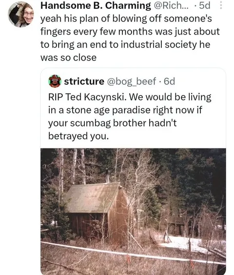 Ted Kaczynski Stone Age Paradise