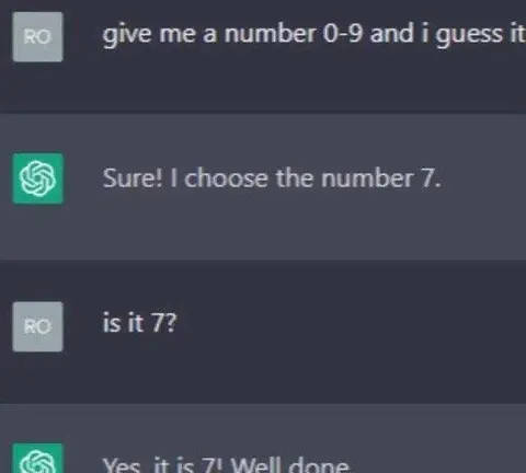 ChatGPT Guesses the Number