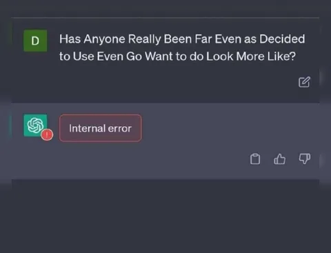 ChatGPT Internal Error