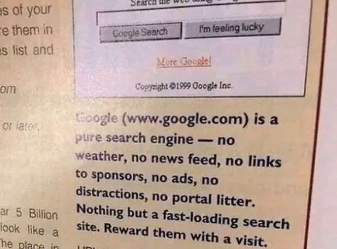 Google Before the Clutter