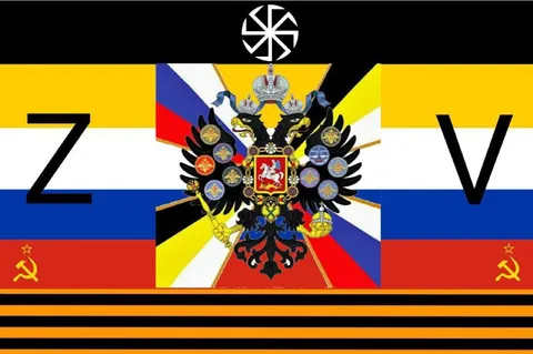 Имперский герб между Z и V