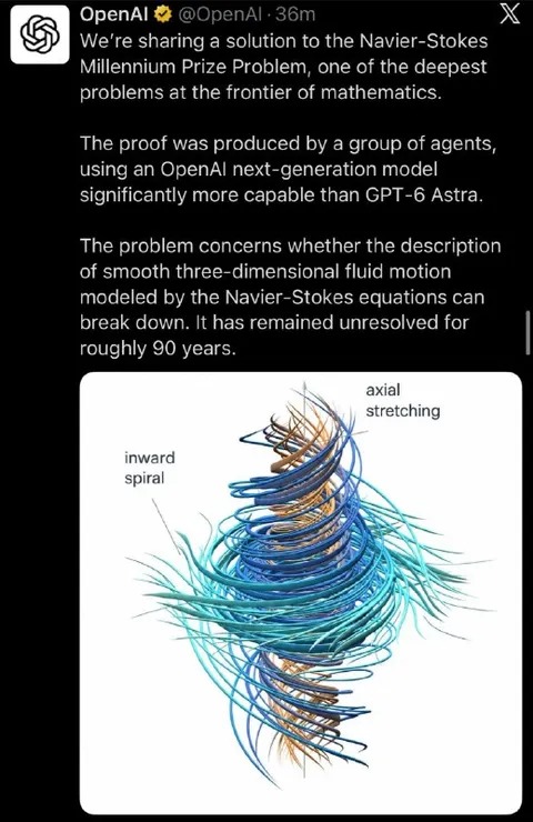 AI Solves Navier–Stokes Problem