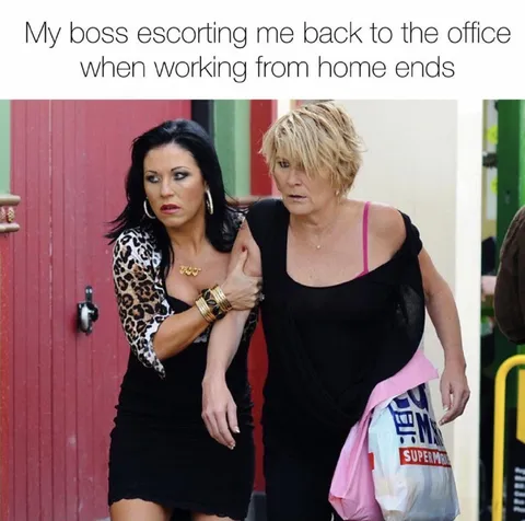 Boss Escorts Me Back to Office