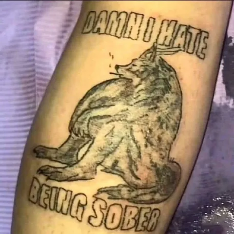Daddy of 3 Beers Tattoo