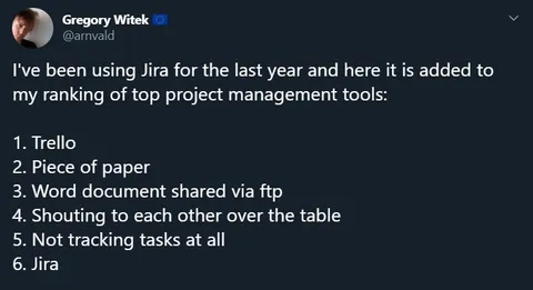 Jira Ranked Last