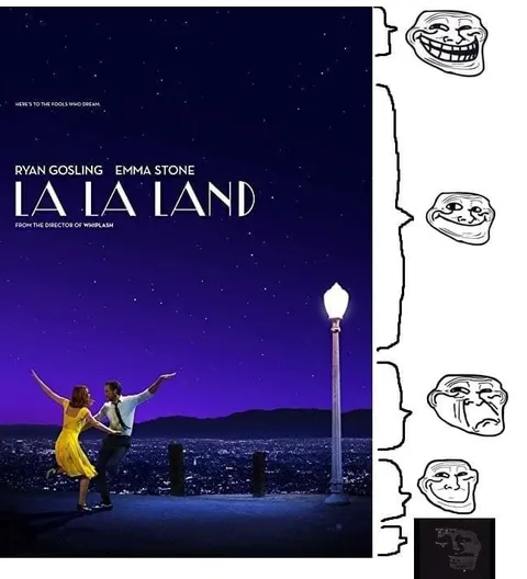 La La Land Troll Face Parody