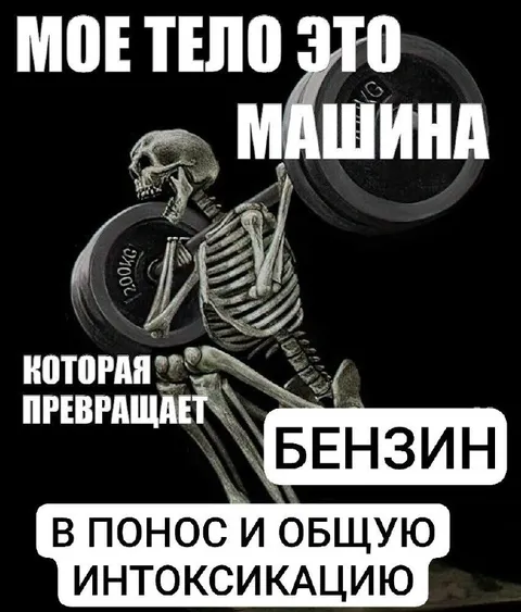 Тело превращает бензин в понос