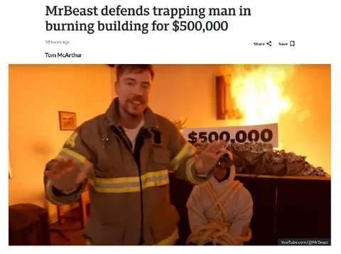 MrBeast Burning Building Rescue