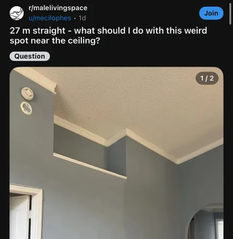 Weird Spot Near the Ceiling