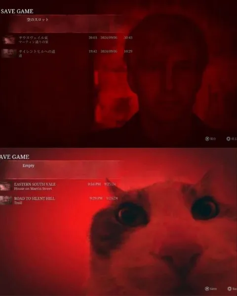Silent Hill Save Game Cat