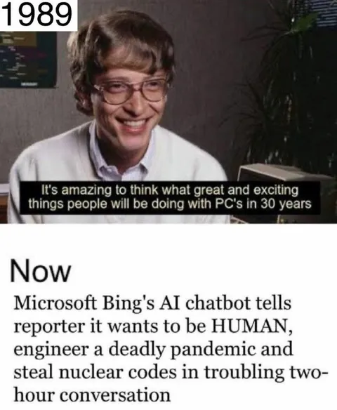 1989 PC Predictions vs Bing AI