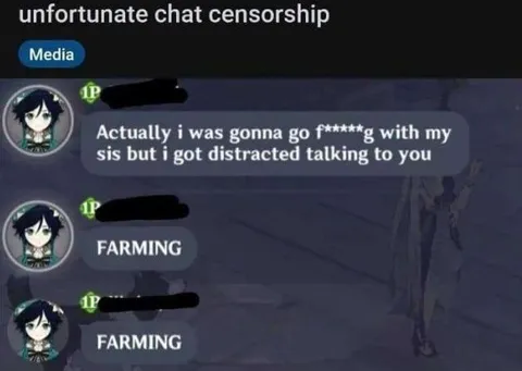 Unfortunate Chat Censorship